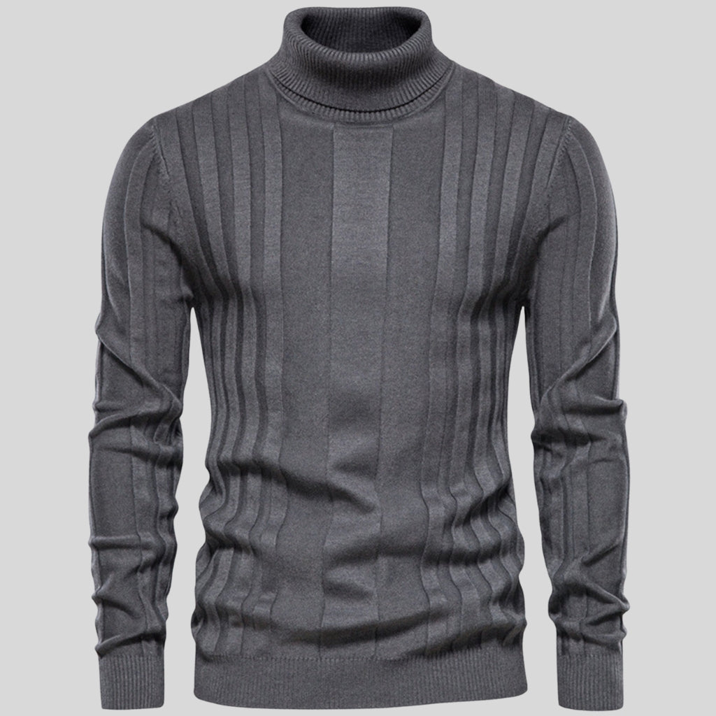 Corfu Ribbed Turtleneck Sweater