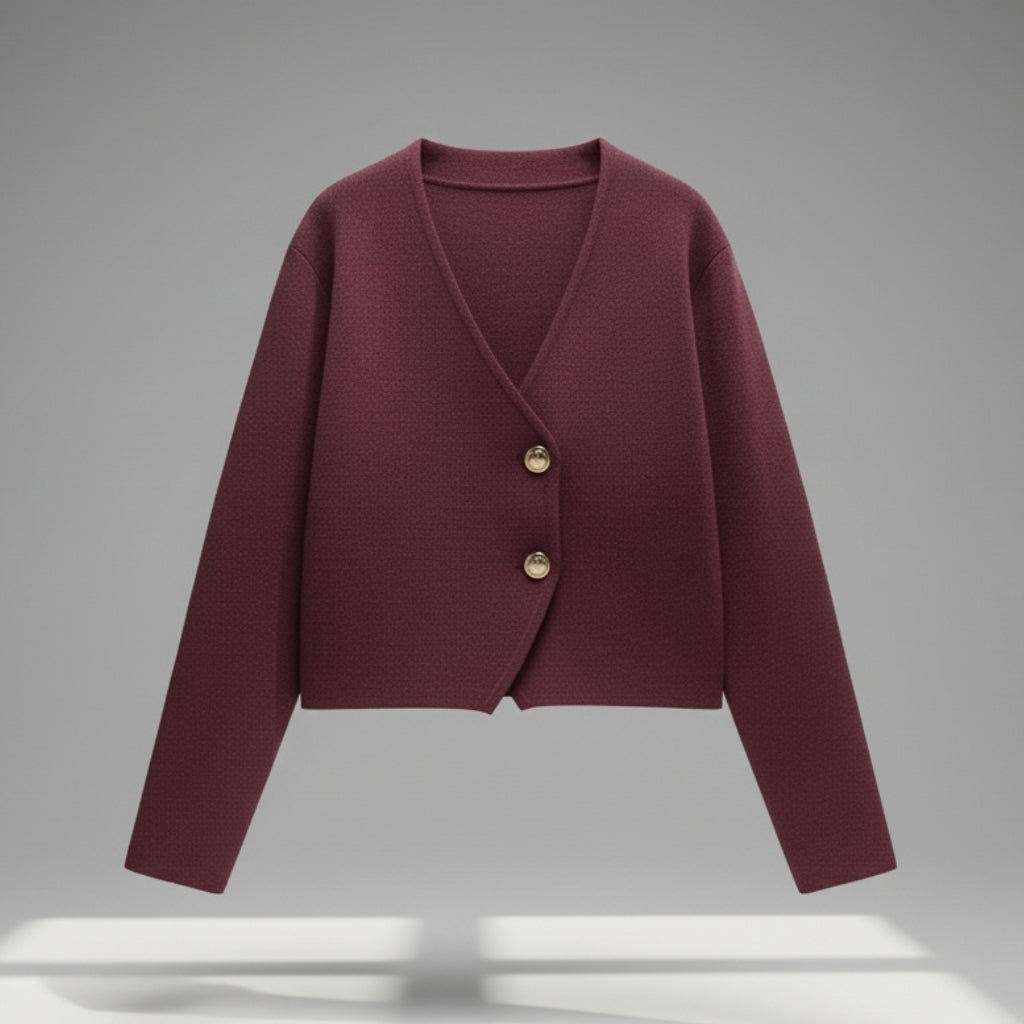 Milan Asymmetric Button Cardigan