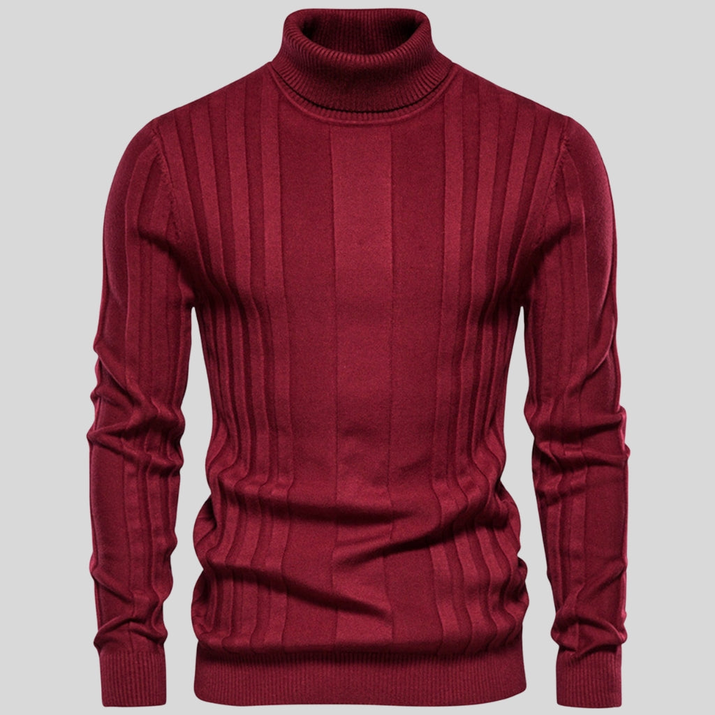 Corfu Ribbed Turtleneck Sweater