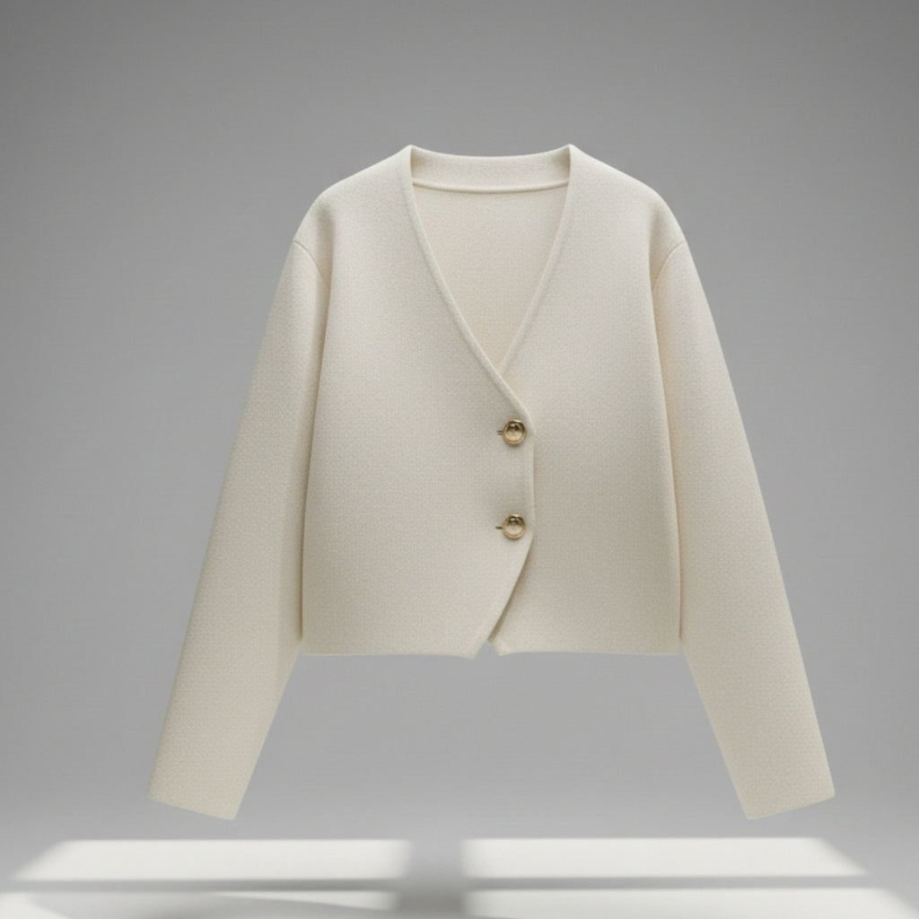 Milan Asymmetric Button Cardigan