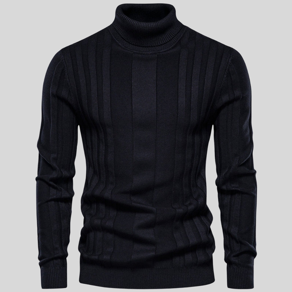 Corfu Ribbed Turtleneck Sweater