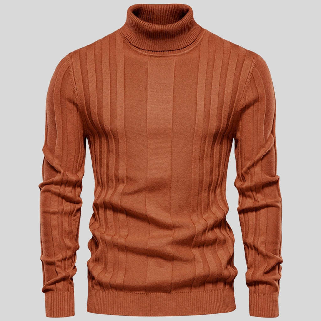Corfu Ribbed Turtleneck Sweater