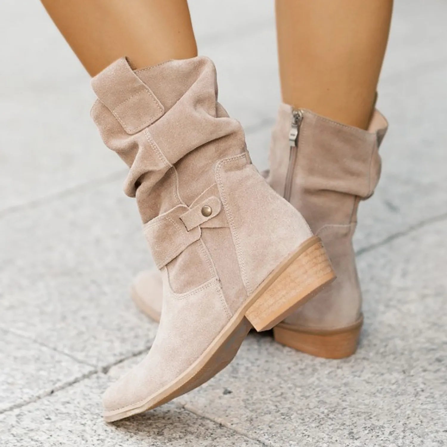 Limassol Suede Ankle Boots
