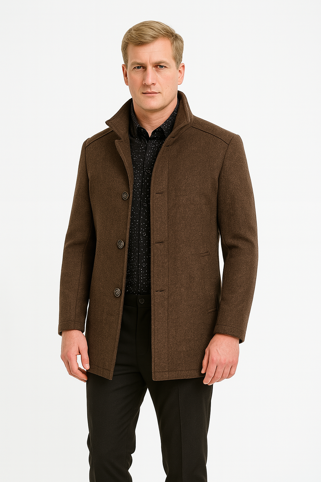 Torino High-Neck Coat