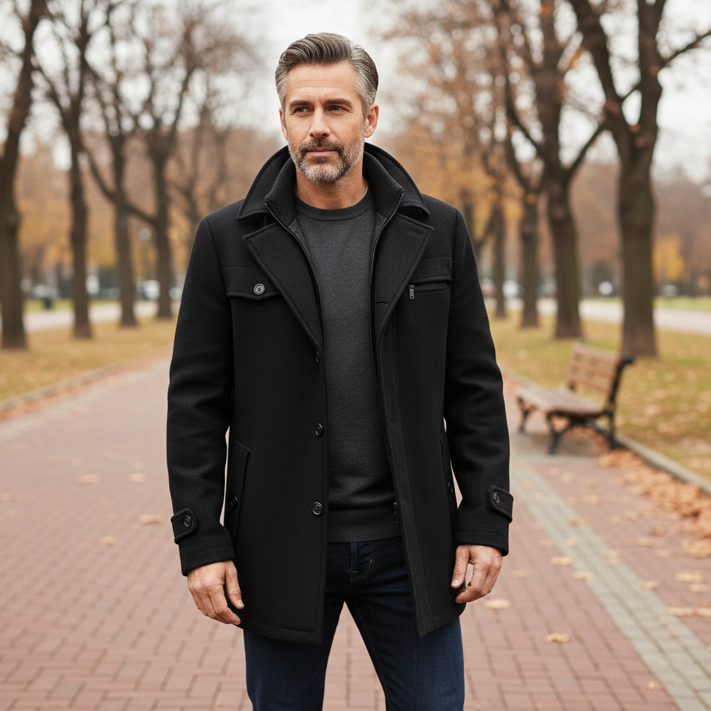 Langford Wool Blend Overcoat