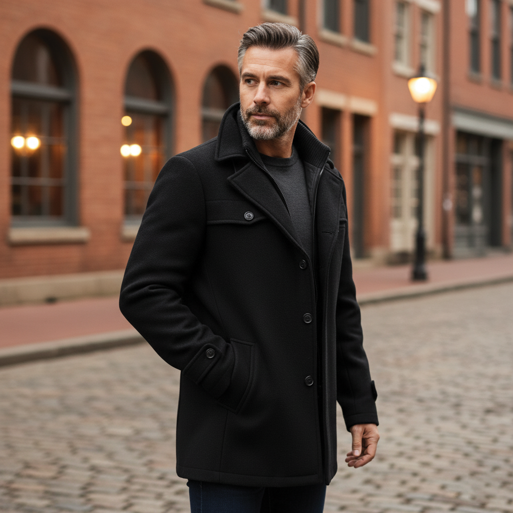 Langford Wool Blend Overcoat