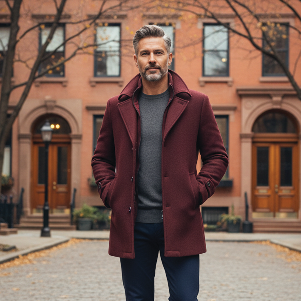 Langford Wool Blend Overcoat