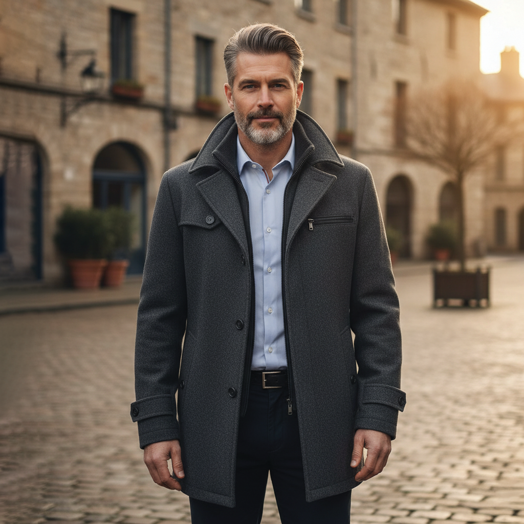 Langford Wool Blend Overcoat