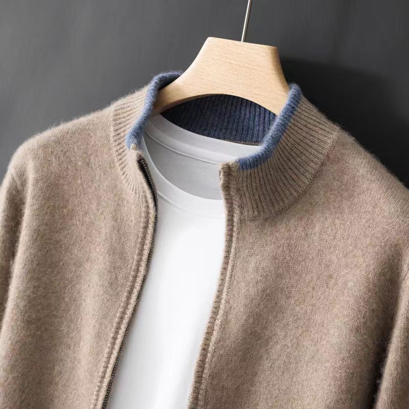 Harrington Cashmere Zip Jacket