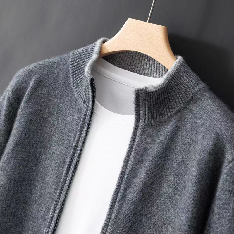 Harrington Cashmere Zip Jacket