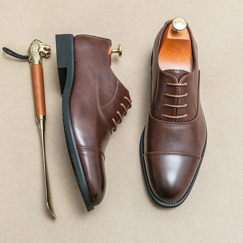 Leather Oxford Dress Shoes