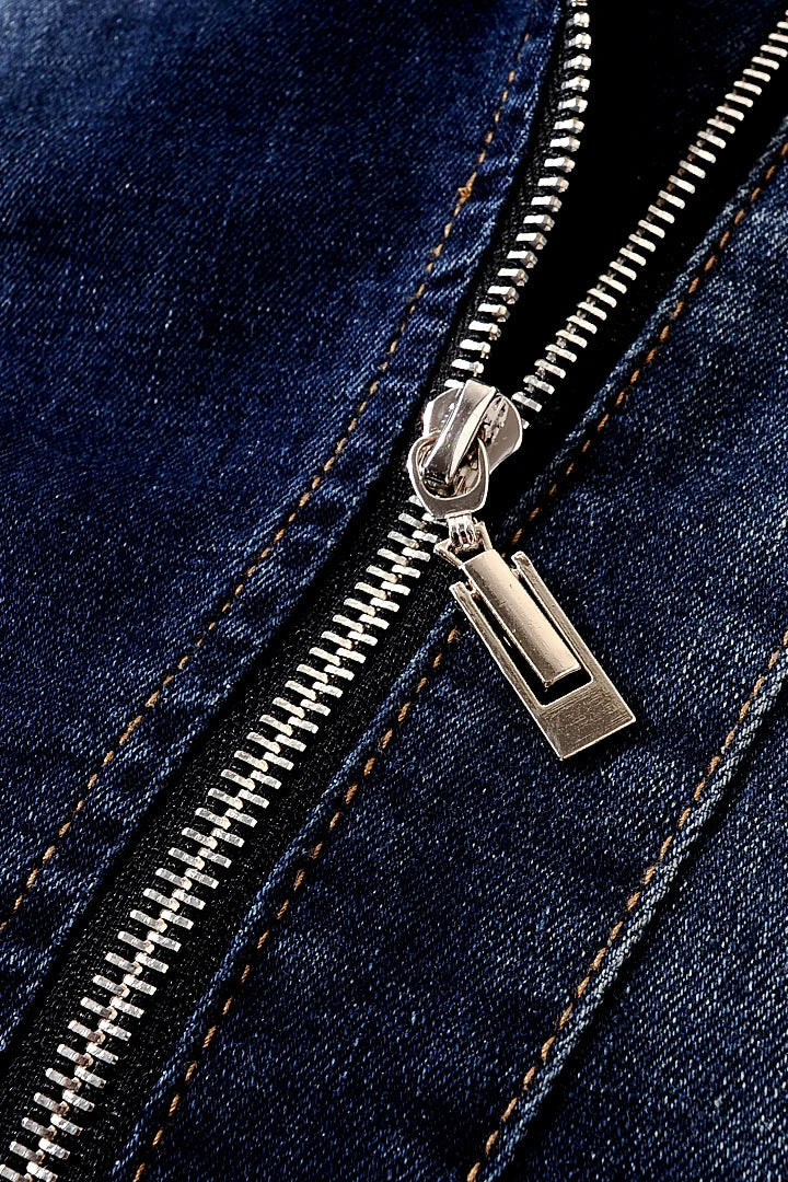 Arla Zip Denim Jacket