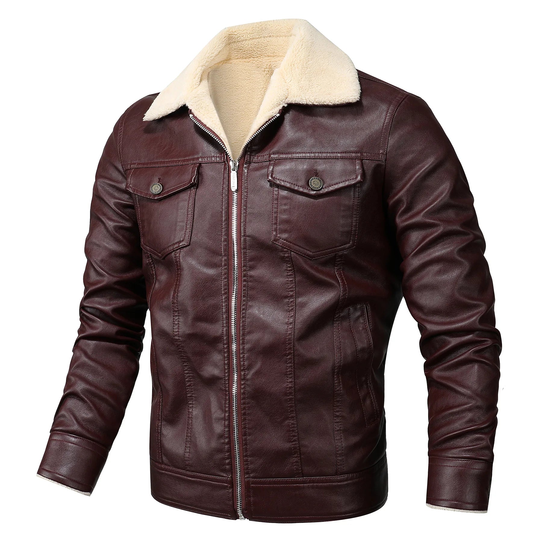 Cannes Leather Biker Jacket