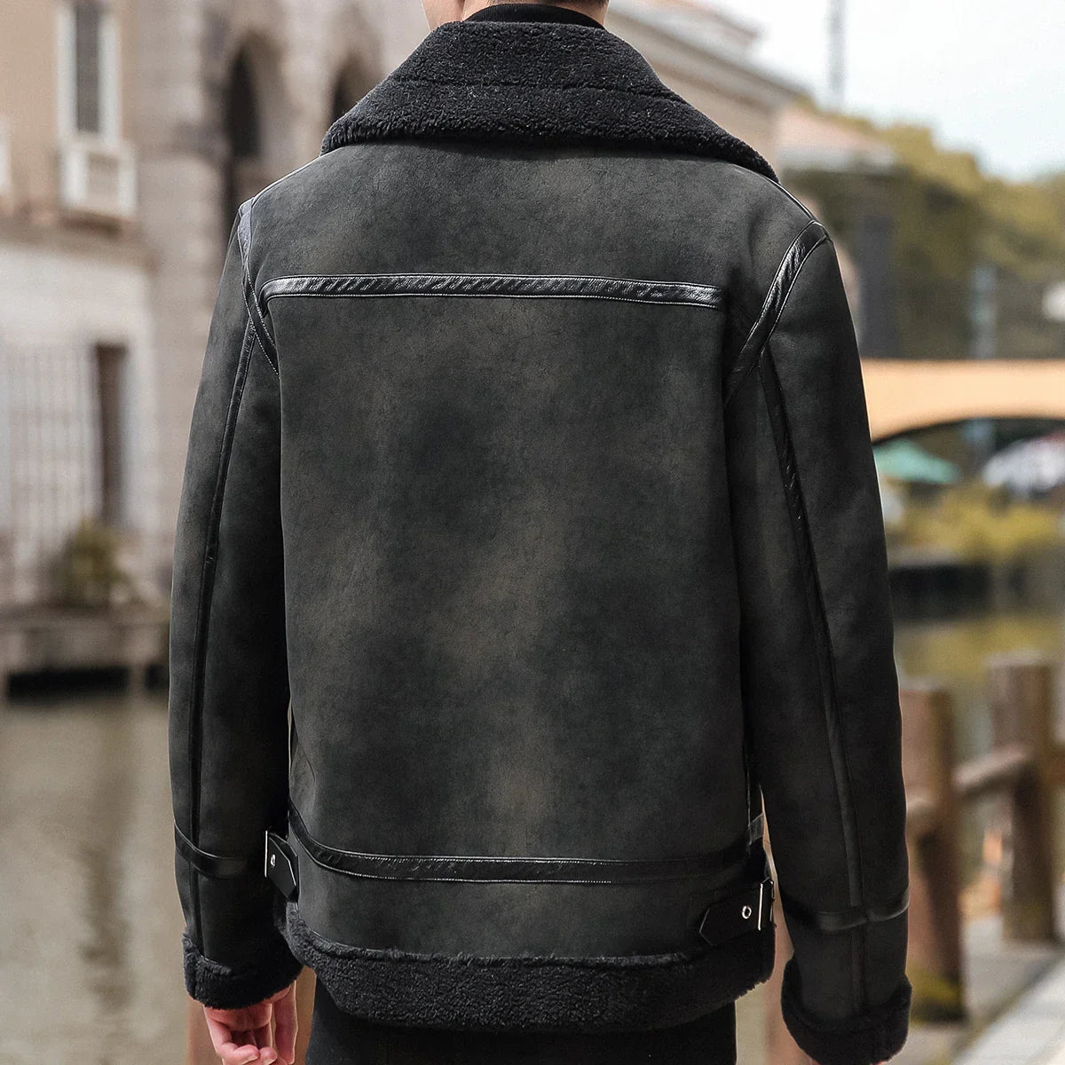 Slater Shearling Suede Jacket