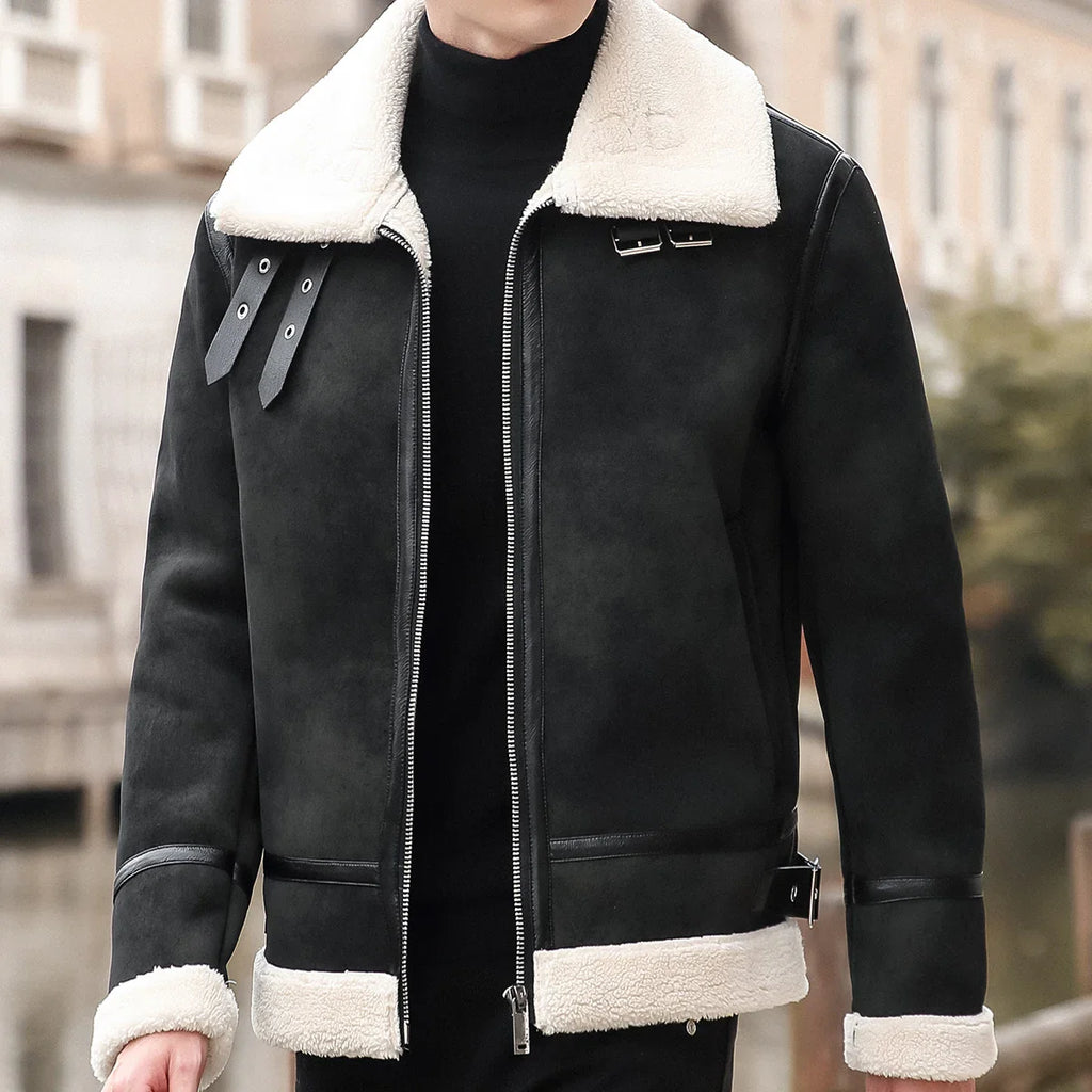 Slater Shearling Suede Jacket
