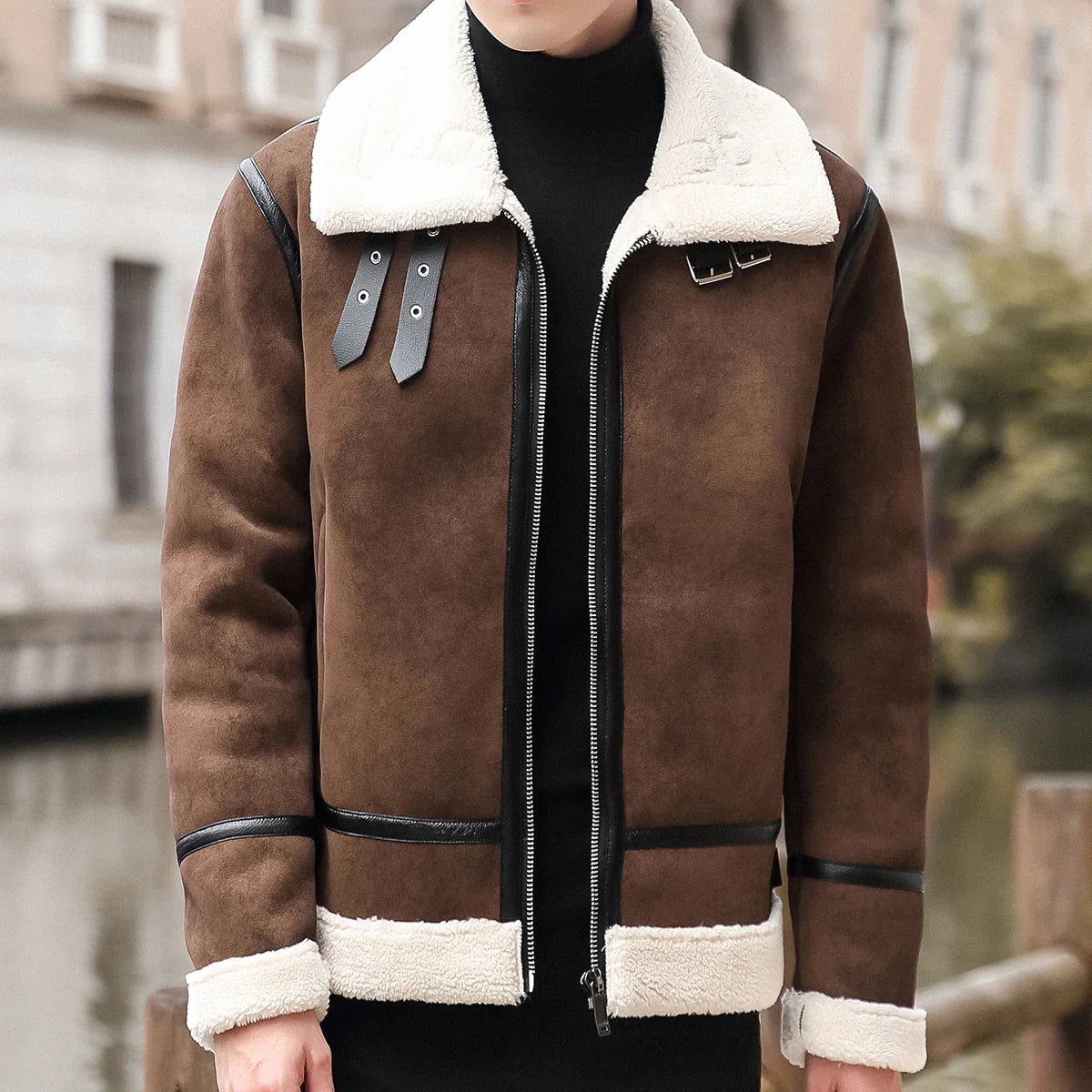 Slater Shearling Suede Jacket