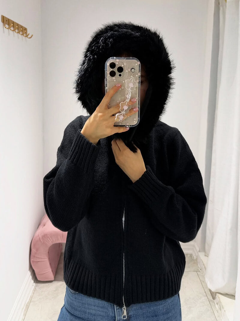 Aurelia Faux Fur Hooded Jacket