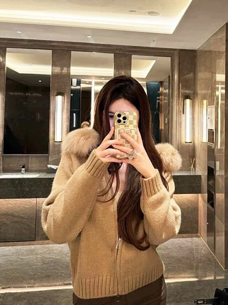 Aurelia Faux Fur Hooded Jacket