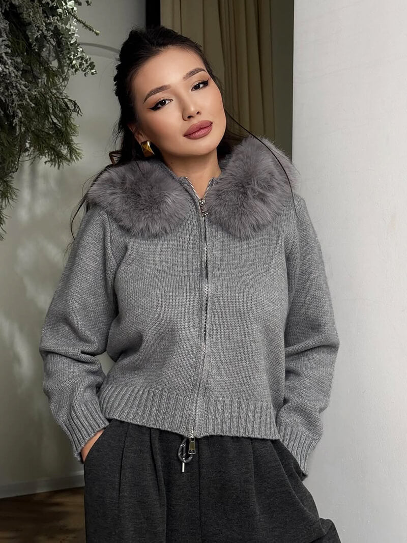 Aurelia Faux Fur Hooded Jacket