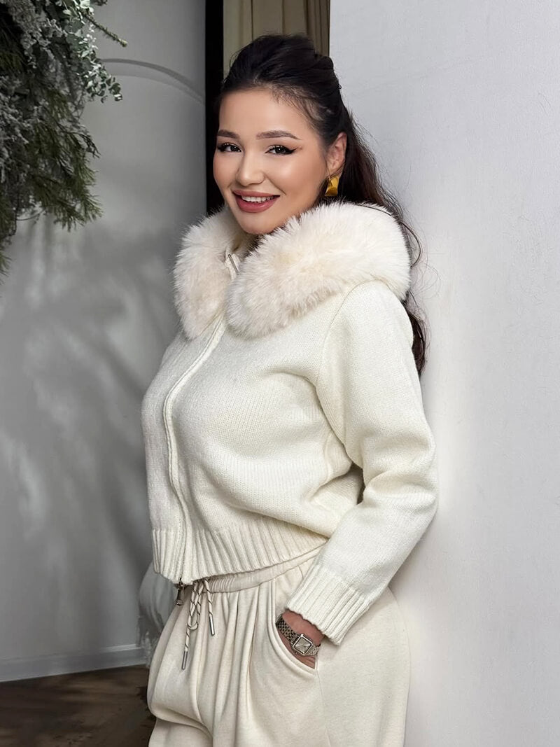 Aurelia Faux Fur Hooded Jacket