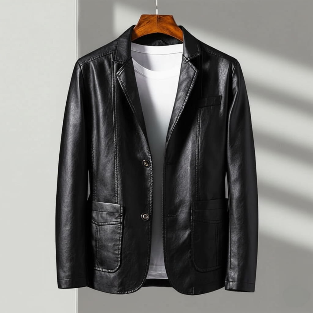 Varenna Leather Blazer