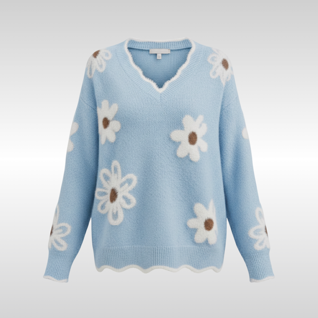 Dalia Floral Knit Sweater