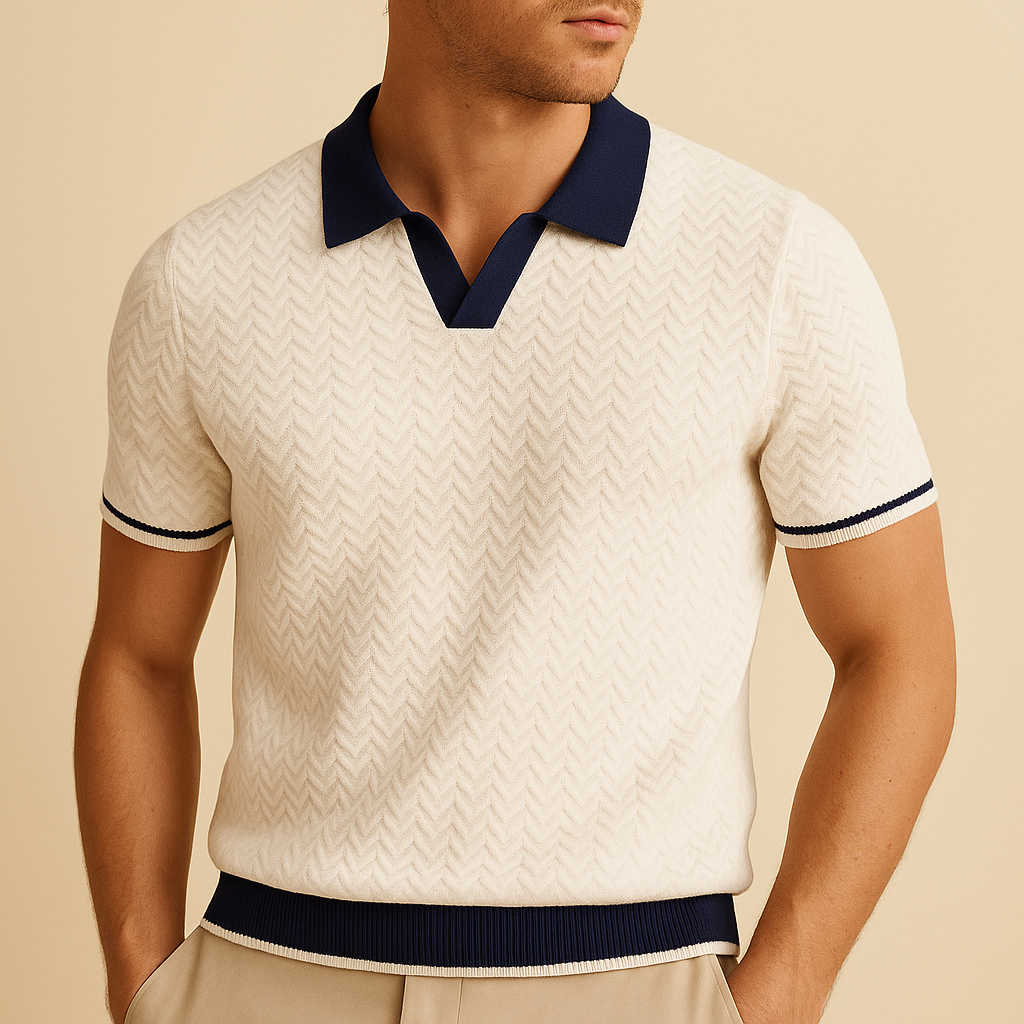 Ripple Weave Polo Shirt