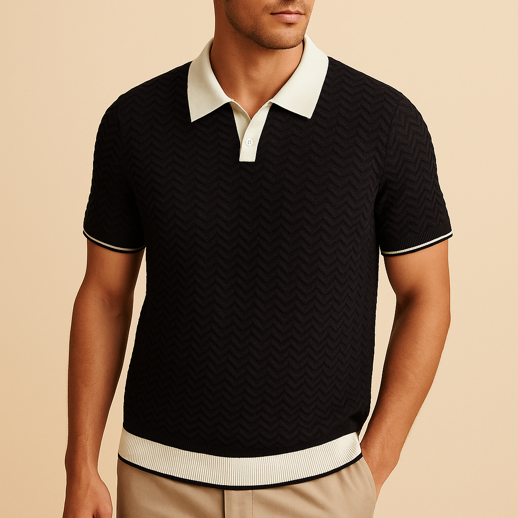 Ripple Weave Polo Shirt