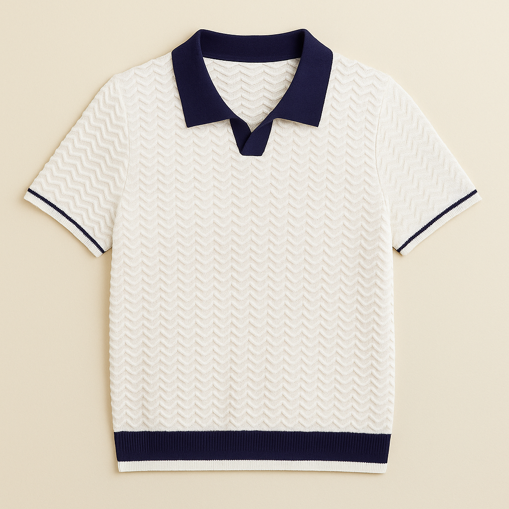 Ripple Weave Polo Shirt