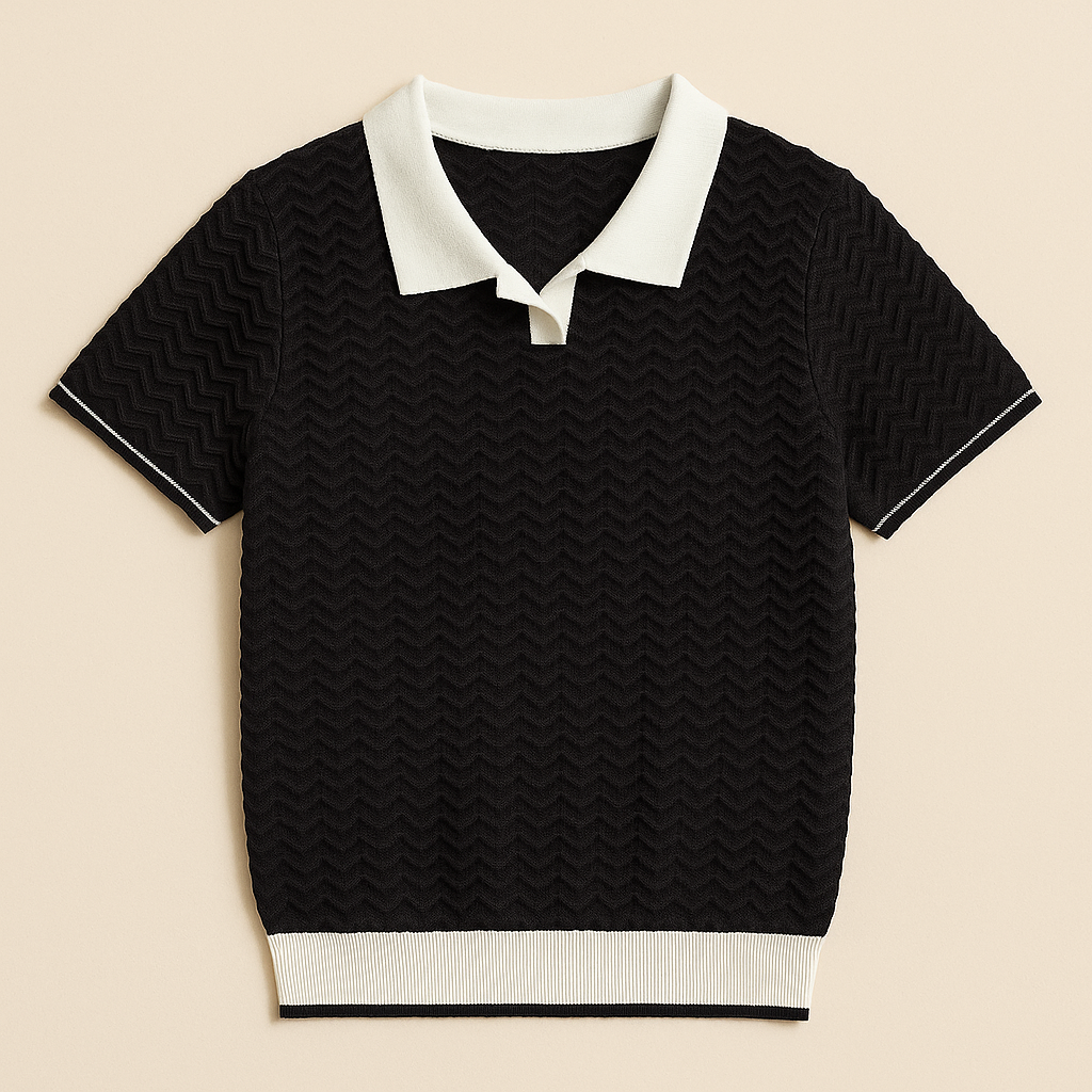 Ripple Weave Polo Shirt