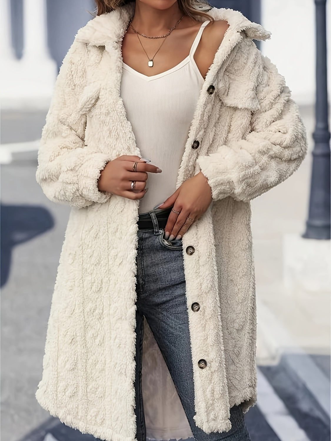 Monaco Longline Fuzzy Coat