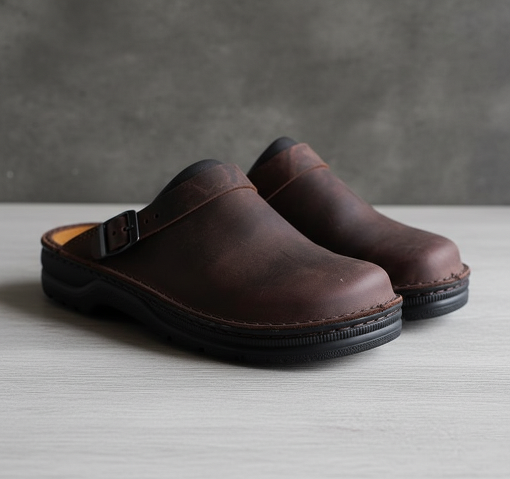 Evans Leather Slippers