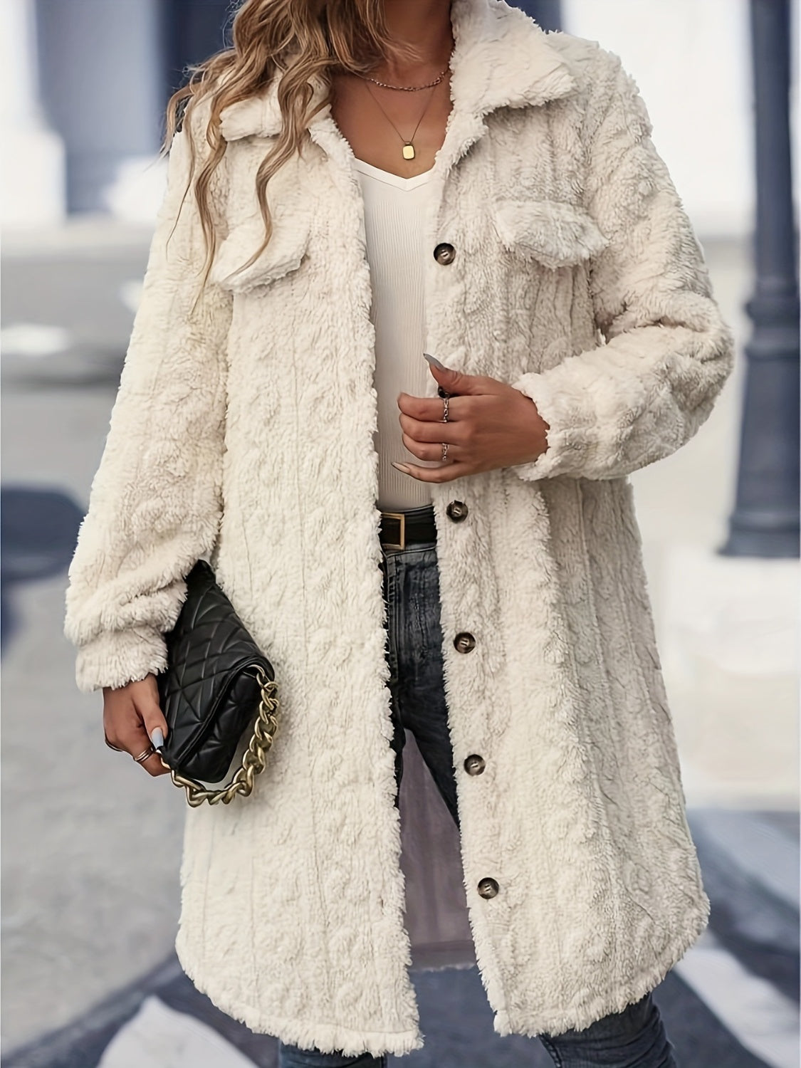 Monaco Longline Fuzzy Coat
