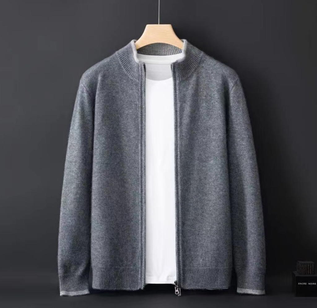 Harrington Cashmere Zip Jacket