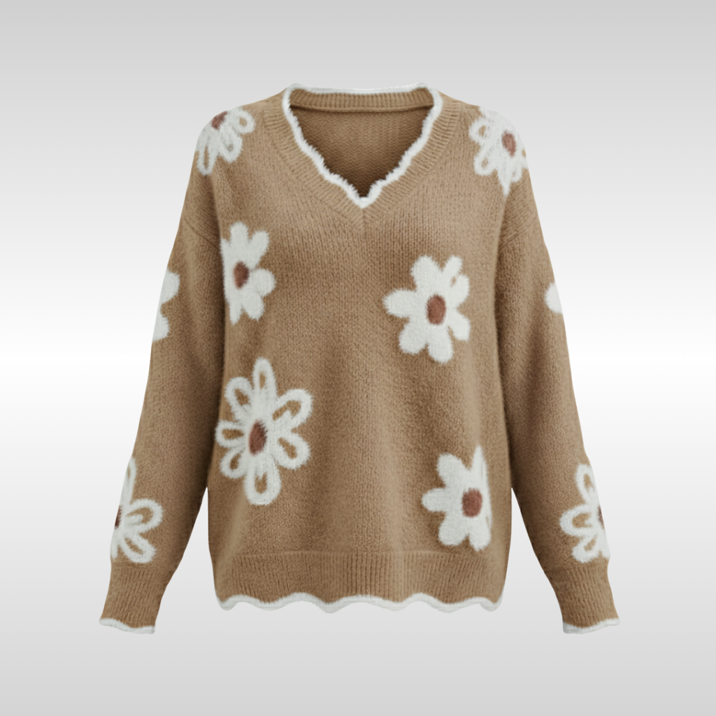 Dalia Floral Knit Sweater