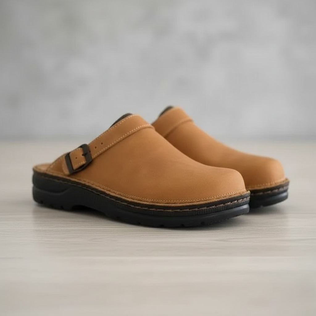 Evans Leather Slippers