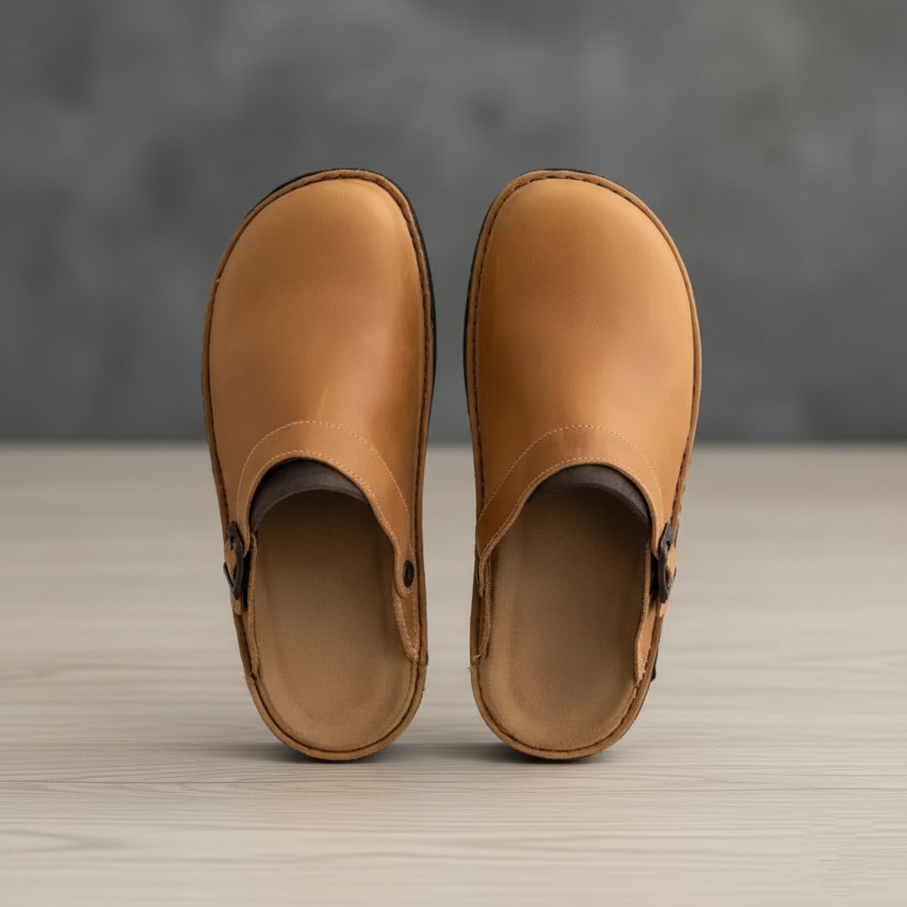 Evans Leather Slippers