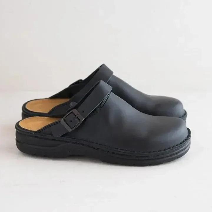 Evans Leather Slippers