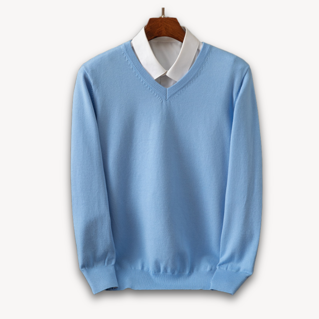 Men’s Valerio Cashmere V-Neck Sweater