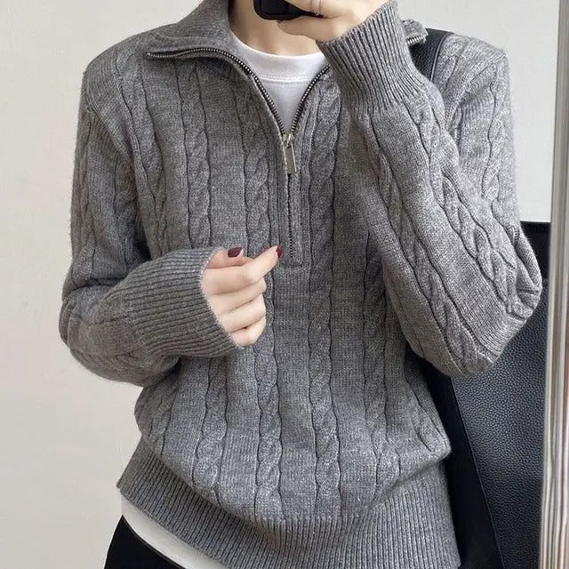 Savona Cotton Zipper Sweater